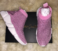 Pink Rhinestone Sneaker