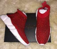 Red Rhinestone Sneaker