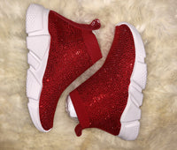 Red Rhinestone Sneaker
