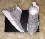 White Rhinestone Sneaker