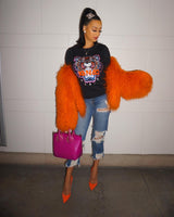 Orange Mongolian Jacket