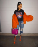 Orange Mongolian Jacket