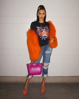 Orange Mongolian Jacket